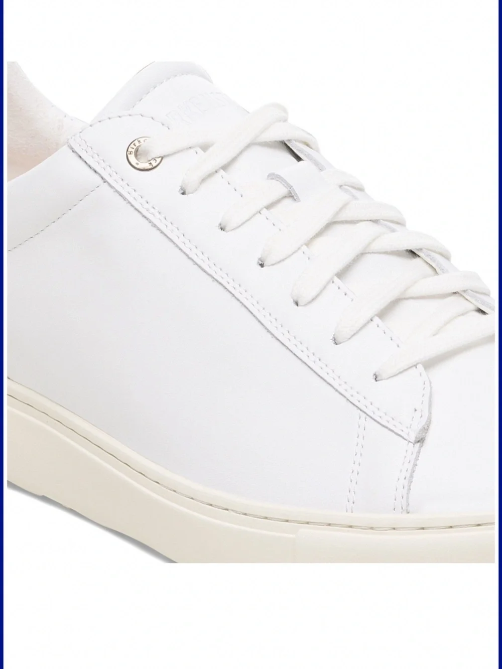 New Birkenstock BEND White Leather & Cork Sneakers Paid $165.00 40 (9-9.5 Wmn) - Picture 3 of 16